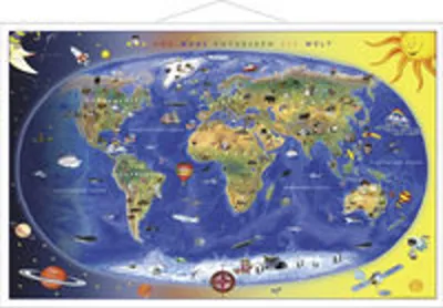 Image de Carte du monde pour enfants plastifiée avec une ... Book