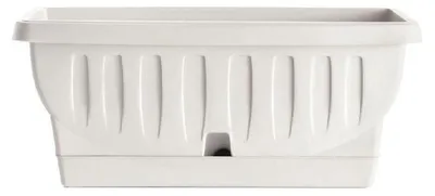 Image de Jardinière "Natura" - Blanc - L 61 x l 29 x H 26 cm