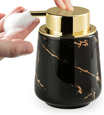 Produktbild von Seifenspender 380 ml, Marmor, große Pumpenkopf, für Badezimmer