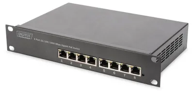 Immagine prodotto di Digitus DN-95317-1 DIGITUS Switch Switch 8-Port  10" 80 W Gigabit Ethernet PoE