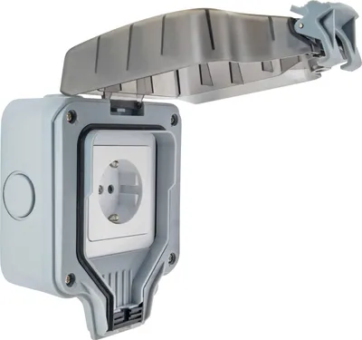 Produktbild von Schwaiger SOAD0100, Grau, IP66, 230 V, 16 A, 50 Hz, 3680 W