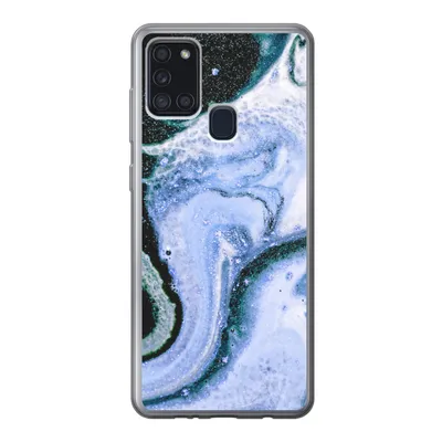 Produktbild von MuchoWow® Handyhülle Schutzhülle Hülle für Samsung Galaxy A21s Mineralien - Natursteine - Universum Silikon Softcase Handy Hülle - Hartschale