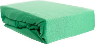 Produktbild von Jersey Spannbettlaken 100% Baumwolle 180-200x200 cm + 25 cm Rundumgummizug Grün