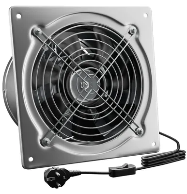 Produktbild von Luftabsaugung, Industrieventilator - 200 mm - 53,5 Watt Leistung - Metallgehäuse