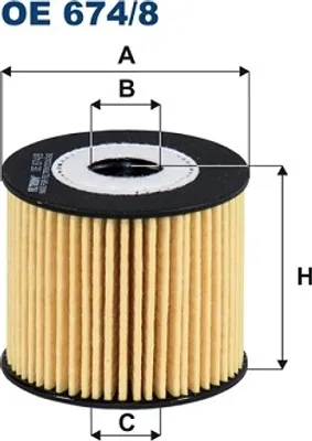 Immagine prodotto di Filtro olio FILTRON OE 674/8