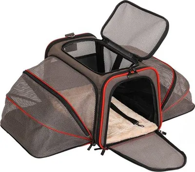 Immagine prodotto di Borsa da trasporto per cani e gatti, portatile, pieghevole, in tessuto Oxford, con tracolla, per cani e gatti