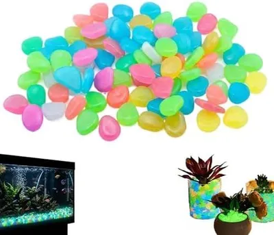 Produktbild von Leuchtende Steine für Garten und Außenbereich Künstliche bunte Leuchtkiesel | Leuchtende Glow-Dekosteine Für Gehweg Trittsteine Hof Gartenweg Zuhause Teich Pool Und Aquarium