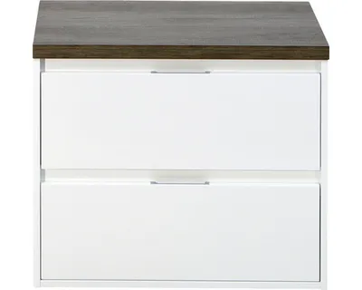 Produktbild von Sanox Waschtischunterschrank Porto BxHxT 70 x 59 x 50 cm Frontfarbe weiß hochglanz glanz