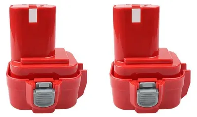 Image de Batterie 9,6 V 4000 mAh - Batterie de remplacement Ni-MH, modèles PA09, 9120, 9122, 9134, 9135 - Pour outils électriques - Lot de 2