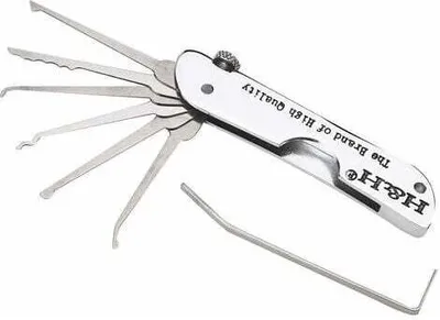 Produktbild von Lockpicking Set, 7 Stück Dietrich Set mit Schlüssel Das perfekte Lock Pick Set für Anfänger und Profis Schlosser