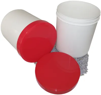 Produktbild von 1 Schraubdose Salbendose 1000 g 1250 ml Deckel rot