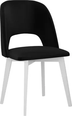 Immagine prodotto di Sedia da pranzo imbottita AFTON 7 - bianco / nero