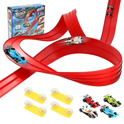 Productafbeelding van Flexibele Auto Racebaan voor Kinderen met 8 Zuignappen