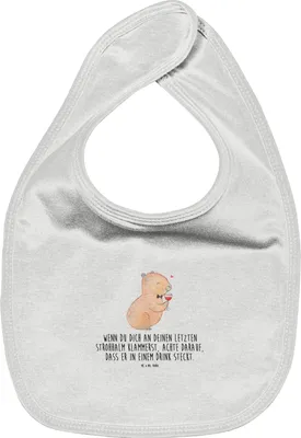 Produktbild von Mr. & Mrs. Panda Lätzchen Capybara Wein - Weiß - Geschenk, Sabberlätzchen, Weintrinkendes Nagetier, Für Babys, Sabber, Schlabberlatz, Liebe Zum Spruch, Stilvolles