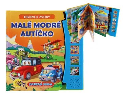 Obrázek produktu pro Zvuková knížka Malé modré autíčko Objevuj zvuky CZ verze 19x19,5cm