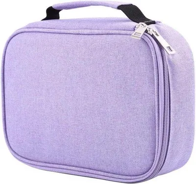 Immagine prodotto di Astuccio per matite - 72 scomparti - grande capacità - staccabile - astuccio con zip - ragazze - ragazzi - primo giorno di scuola - viola