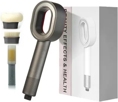 Produktbild von Filterduschkopf 3-in-1, Handbrause mit Reinigungsbürste, für Badezimmer