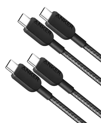 Obrázok produktu pre Kábel Anker 60W USB-C na USB-C, podpora PD 3.0 [2 kusy, dĺžka 0,9 m] – celková dĺžka 0,9 m + 0,9 m