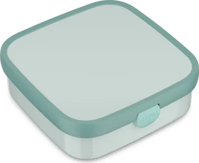 Produktbild von Mepal - Bento Brotdose Groß Campus - Bento Lunchbox für Kinder - Inklusive 2 auslaufsicheren Bento Fächern & Gabel - Bento-Fach ist mikrowellengeeignet - 1,25 l - Cool mint