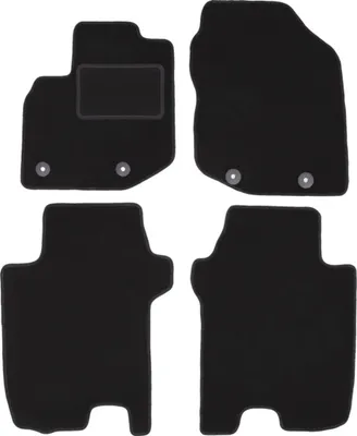 Image de Tapis en velours noir pour : Honda Jazz III à hayon (2008-2011)