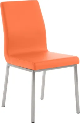 Immagine prodotto di CLP sedia da pranzo Colmar struttura in acciaio inox, arancione