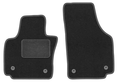 Produktbild von Velours-Fußmatten Vorne für Seat Toledo III 2004-2012 (Minivan) – 2-tlg, Graphit, passgenau – Wielganizator LUX