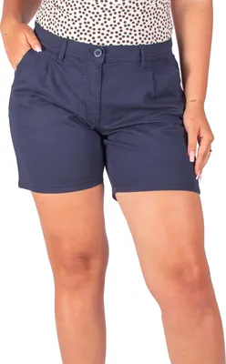 Produktbild von FIRI Damen-Shorts Bermudas mit hoher Taille, dunkelblau, 40 L