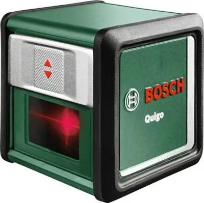 Obrázok produktu pre Bosch Quigo, 0,8 mm/m, 4°, 6 s, Horizontálny / vertikálny, Červená, 635 nm (< 1 mw)
