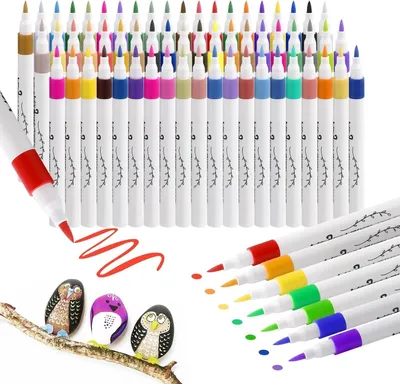 Immagine prodotto di Solidchoice - Set di 63 pennarelli acrilici per la pittura creativa
