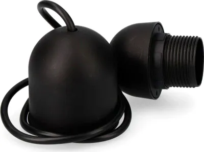 Immagine prodotto di Set di ganci neri E-27, lunghezza 80 cm