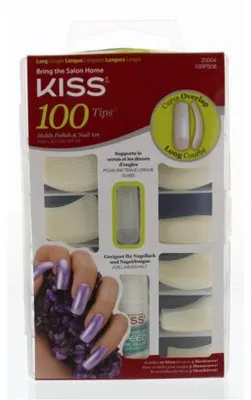 Productafbeelding van Kiss Nageltips en lijm overlap (1 set)