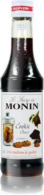 Produktbild von Monin Cookie Choco Sirup, 250 ml Flasche - für Cocktails, zum Kaffee oder Koche