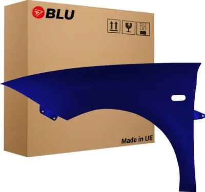 Image de BLU Aile Compatible avec Seat Leon II 2 1P1 LW5U Gauche Blau Blau Ada | 2005-2012 | Avant | Peint| Prêt à Monter | Acier