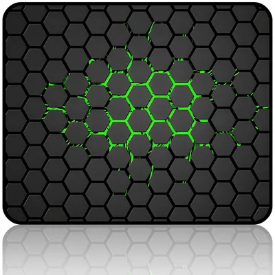Produktbild von Hexagon Honeycomb Gaming Pad 320x250x4 mm rutschfest grün