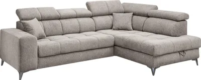 Produktbild von home24 Ecksofa mit Schlaffunktion - Webstoff