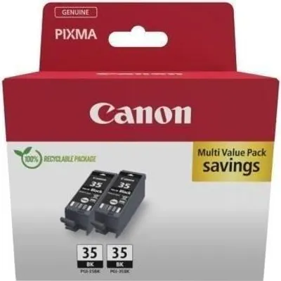 Obrázok produktu pre Čierne atramentové kazety, CANON PGI-35, balenie po 2 ks, 9,3 ml, 191 strán, pre modely PIXMA iP100, iP110, TR150