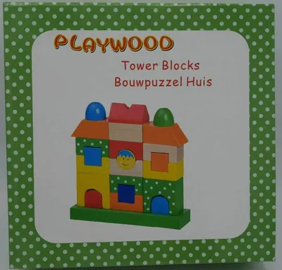 Produktbild von Playwood Holzblockhaus in wunderschönen Farben