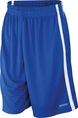 Produktbild von Spiro Herren Basketball-Shorts, schnelltrocknend RW4779 (3XL) (Königsblau/Weiß)