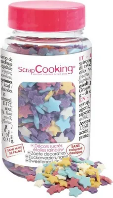 Produktbild von Süße Regenbogen-Stern-Dekoration 55 g