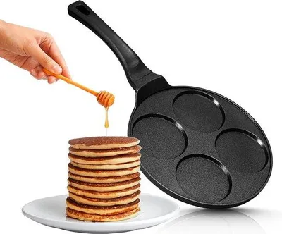 Produktbild von Famanu Pfanne 26 cm mit Antihaftbeschichtung - Induktionssicher, für Mini-Pfannkuchen