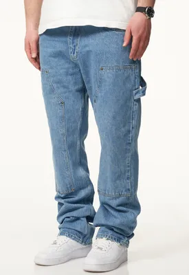 Produktbild von DAILY Baumwolle Herren Jeans DCPONTON Herren Lange Carpenter Hose Jeans Straight-Fit Loose-Fit