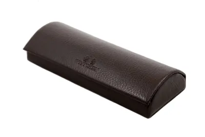 Produktbild von WITTCHEN Brillenetui BRAUN Echtleder leicht elegant praktisch Uni
