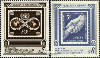 Produktbild von Briefmarken UNO - Wien 1991 Mi 121-122 (kompl.Ausg.) gestempelt Postverwaltung
