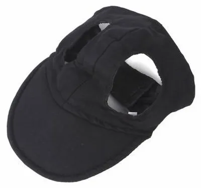 Immagine prodotto di Cuccia per cani, cappellino estivo con fori per cani con circonferenza della testa 30-40 cm - nero