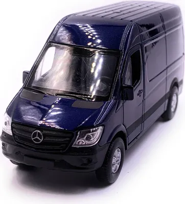 Produktbild von Onwomania Mercedes Benz Sprinter Panel Van Blau Modellauto Auto Mst. 1:34