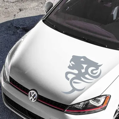 Produktbild von Aufkleber - Autoaufkleber "TigerTribal" 80cm x 56cm silber - Tuning Carystyling Heckscheibe Auto