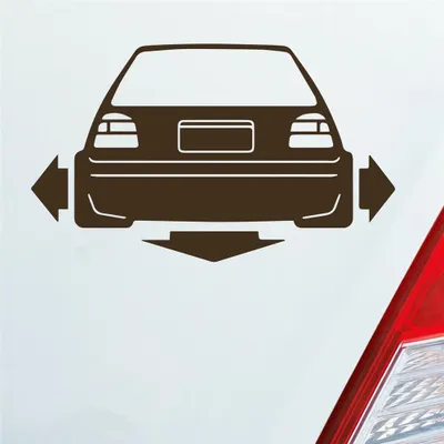 Produktbild von Auto Aufkleber Breiter Tiefer Lauter Wörtersee 15x9 cm Braun Sticker Heckscheibenaufkleber