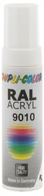 Produktbild von DUPLI-COLOR RAL 9010 reinweiß glanz, 12 ml