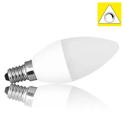 Obrázek produktu pro Zdroj světla LED E14 C37 MILK SMD 6W teplá bílá stmívatelný