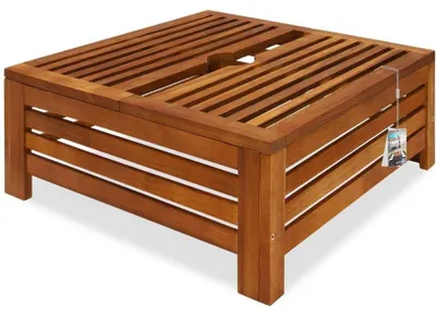 Productafbeelding van Parasolvoet, gemaakt van acaciahout, 62x62x26 cm, weerbestendig